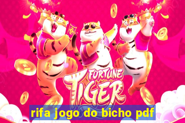 rifa jogo do bicho pdf